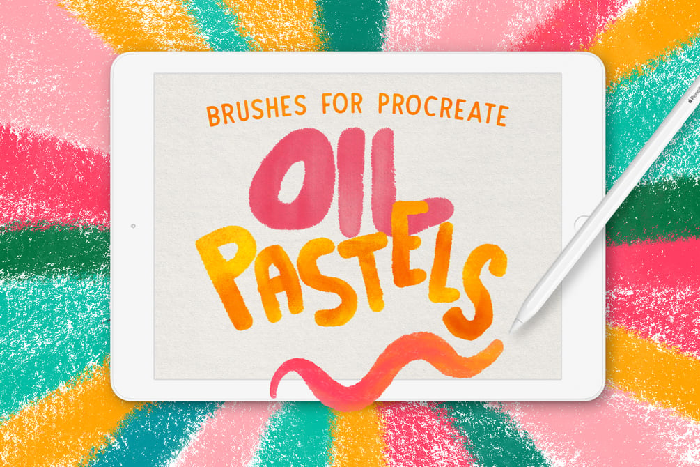 OIL PASTEL Brushes for Procreate by SeamlessTeam