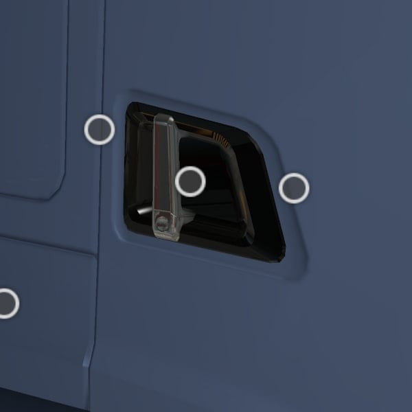 [doorhandle tuning part] Scania NG doorhandles by WC007 D3SIGN