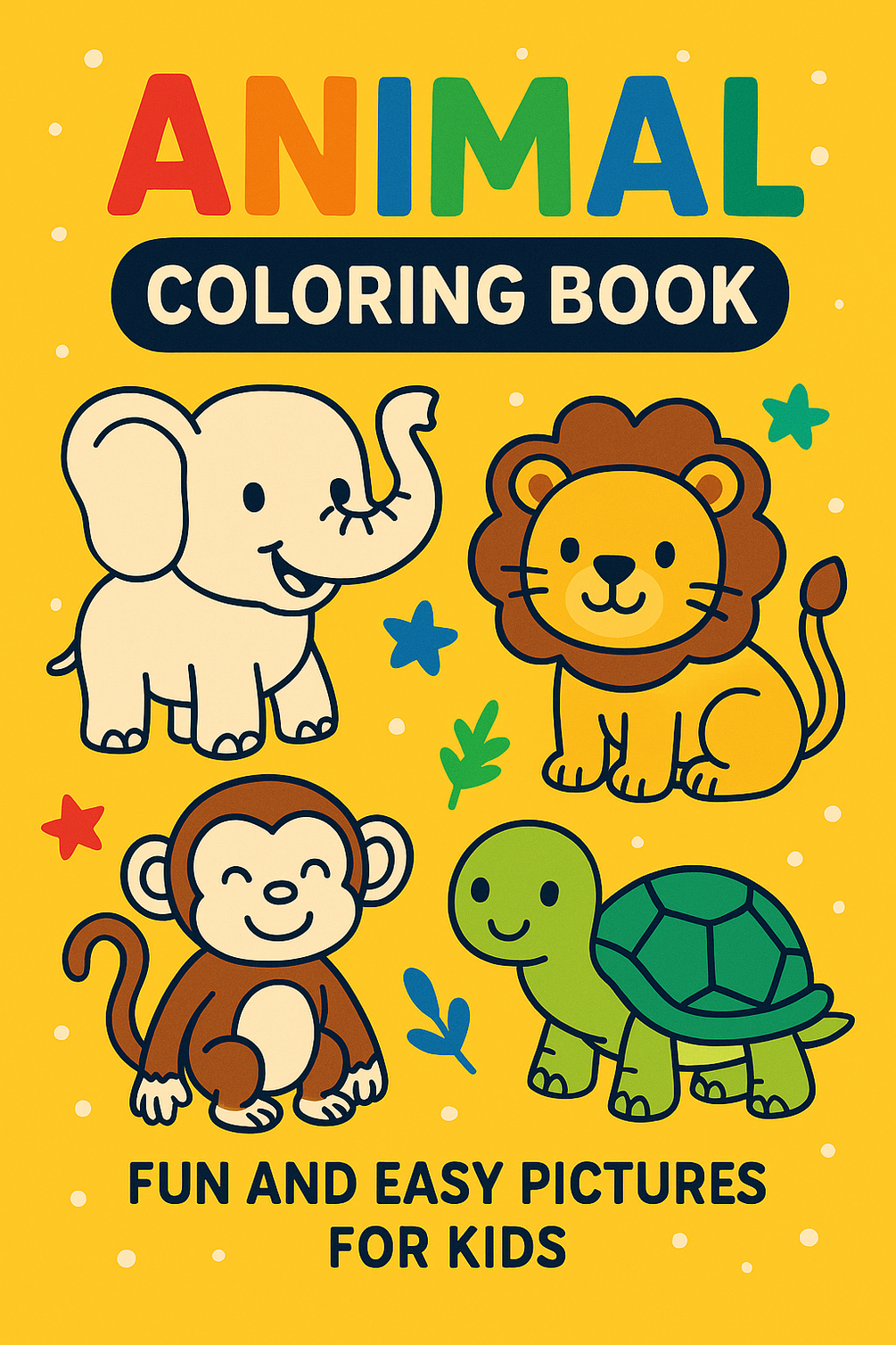 Animal Coloring Book – Fun & Easy Pictures for Kids