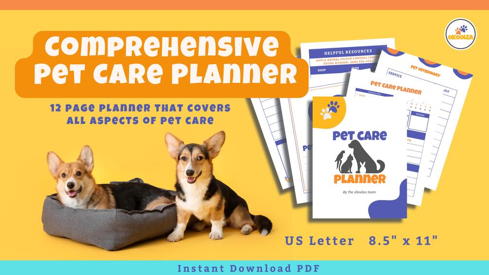 Comprehensive Pet Care Planner The Ultimate All In One Pet Care Planner