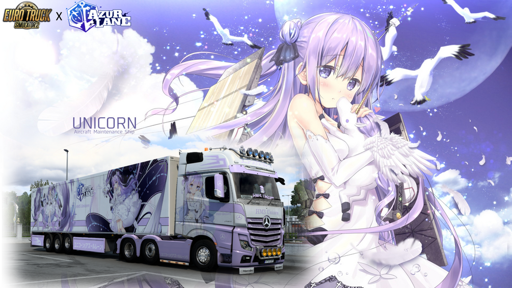 [ETS2] HMS Unicorn | Azur Lane [Combo Skin] by Syahrul Itasha Truckstyling 痛トラック