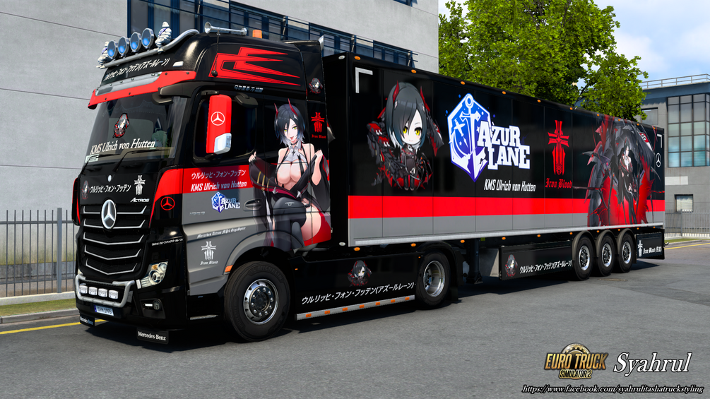 [ETS2] KMS Ulrich von Hutten | Azur Lane [Combo Skin] by Syahrul Itasha Truckstyling 痛トラック