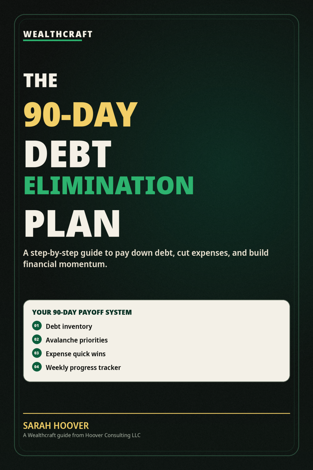 The 90-Day Debt Elimination Plan Full Preview