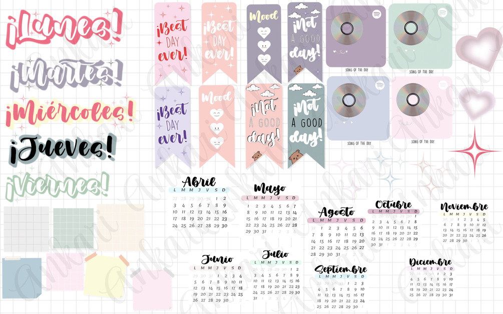 Stickers para Goodnotes♡