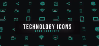 Neon Technology Animated Icon