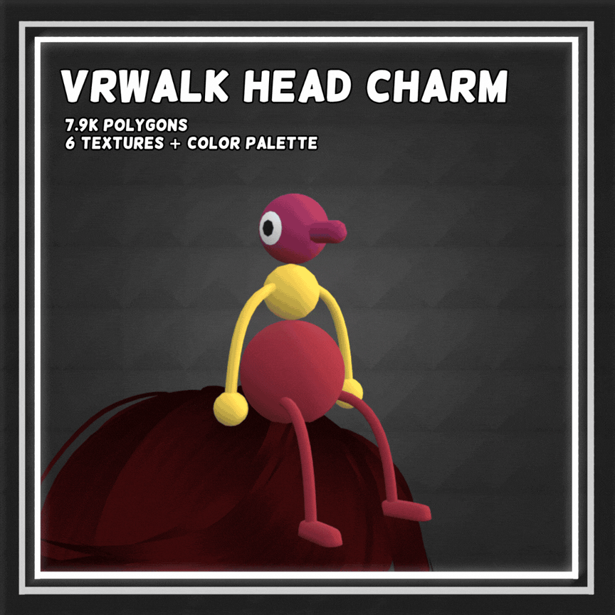 VRWalk Head Charm - Free VRC Asset