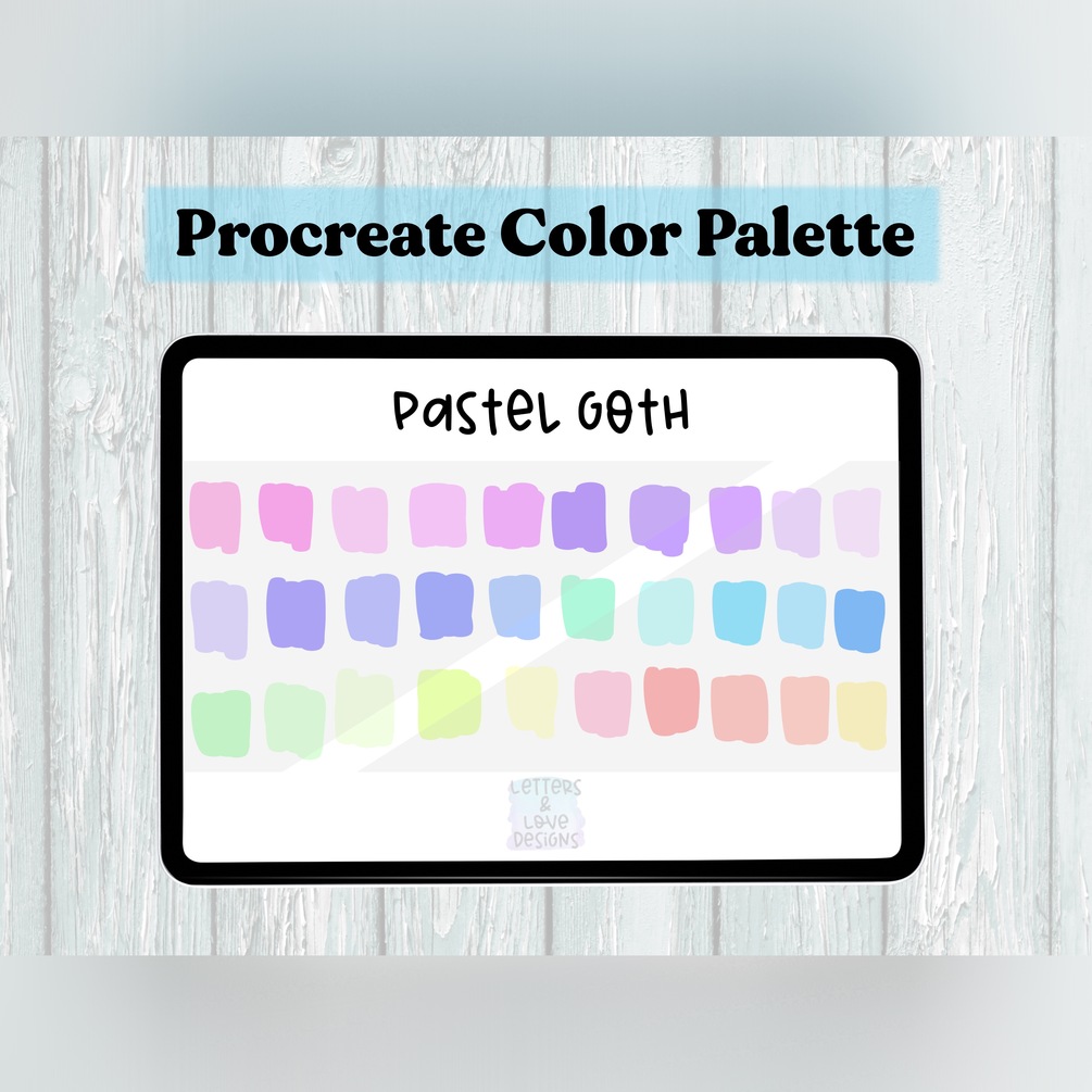 Pastel Goth Color Palette