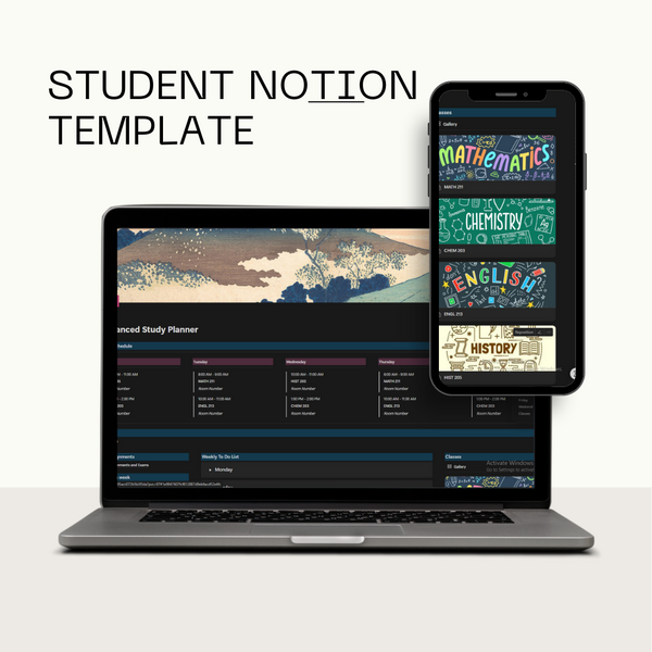 ULTIMATE STUDENT STUDY BUNDLE NOTION TEMPLATES