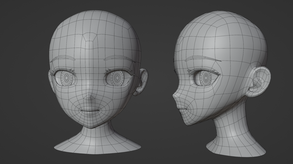 Free Anime Head Model Download