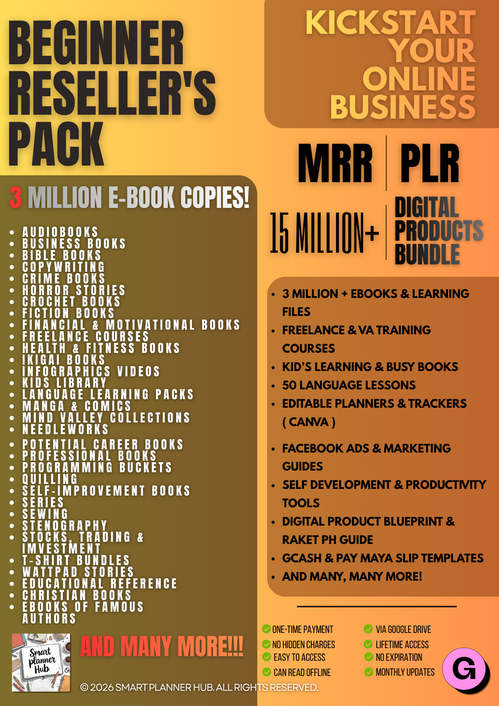 3 Million+ Ebooks & Digital Products Bundle | Lifetime Access | Resell ...