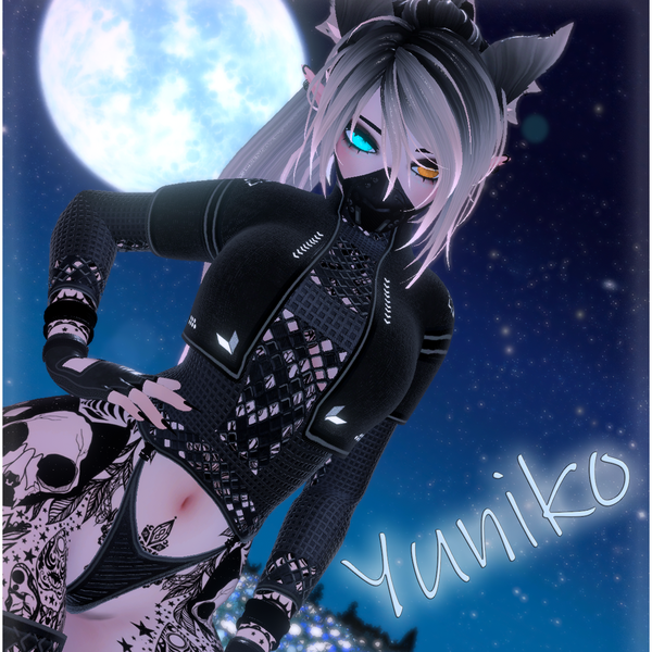 Yuniko - VRChat Avatar [3.0][3D Model][DPS][Physbone]