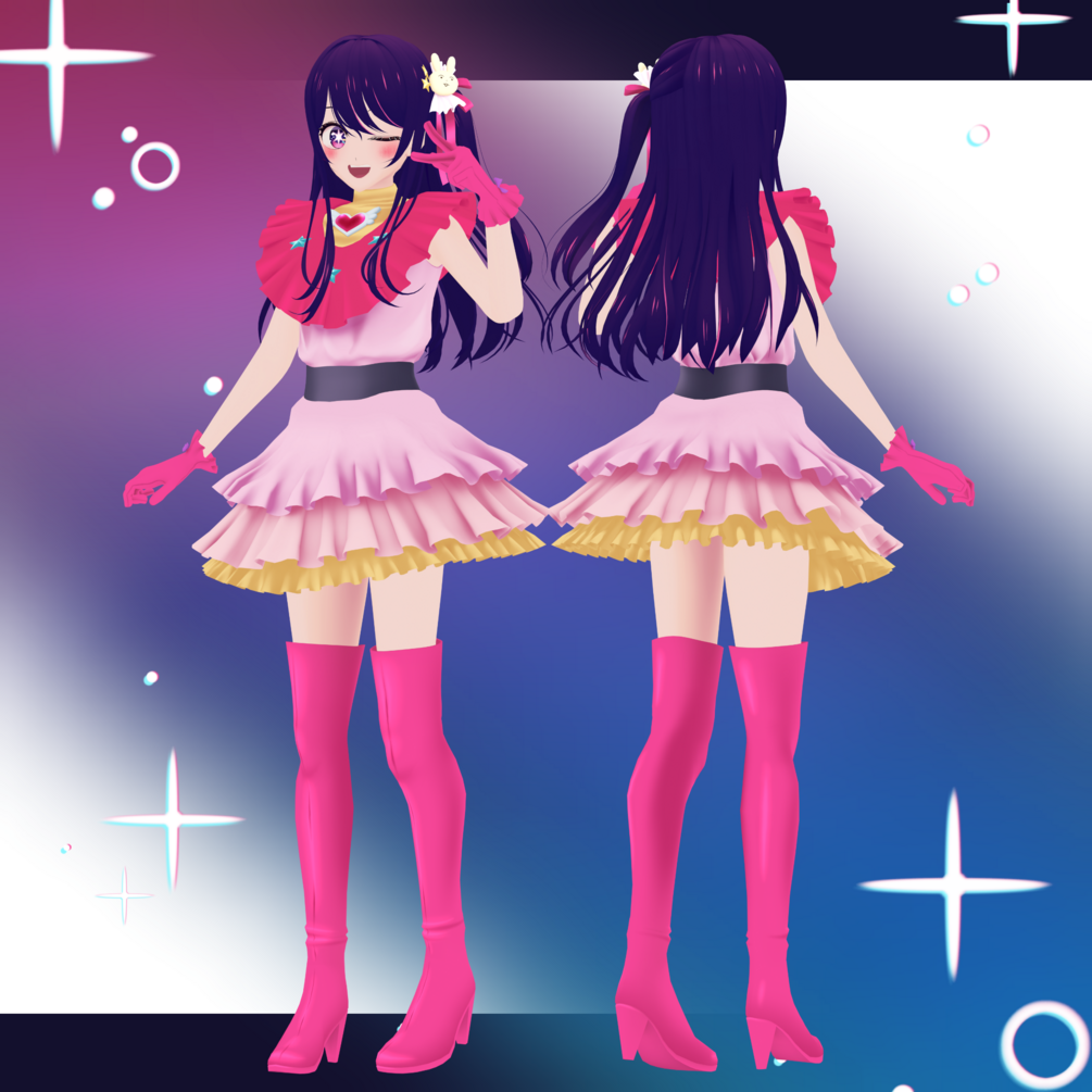 Oshi no Ko Kana VRChat Avatar 3D model rigged