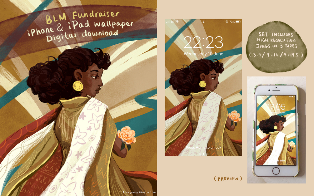 BLM wallpaper for iPhone and iPad