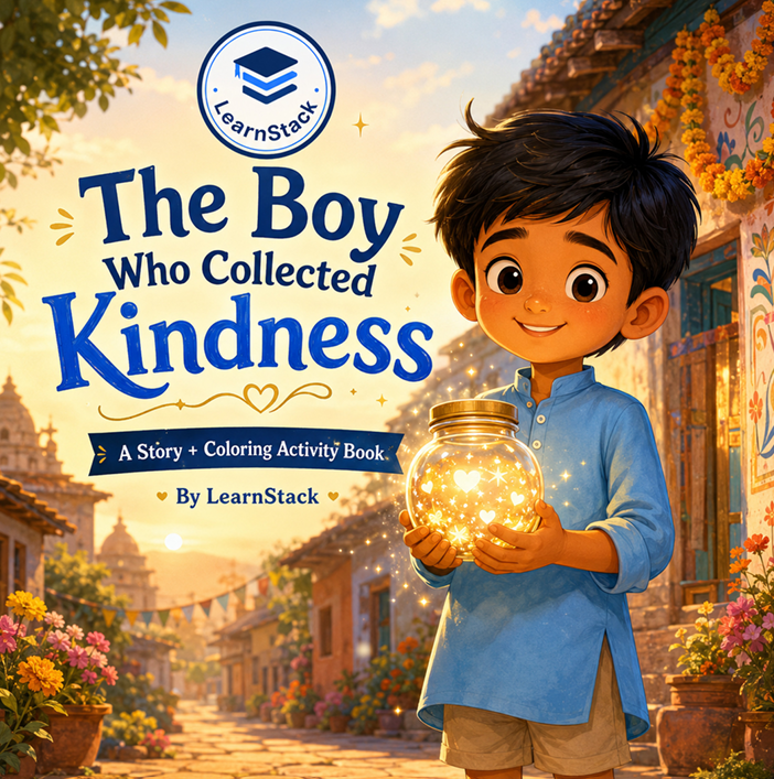 The Boy Who Collected Kindness – A Story and Coloring Activity Book preview image 2