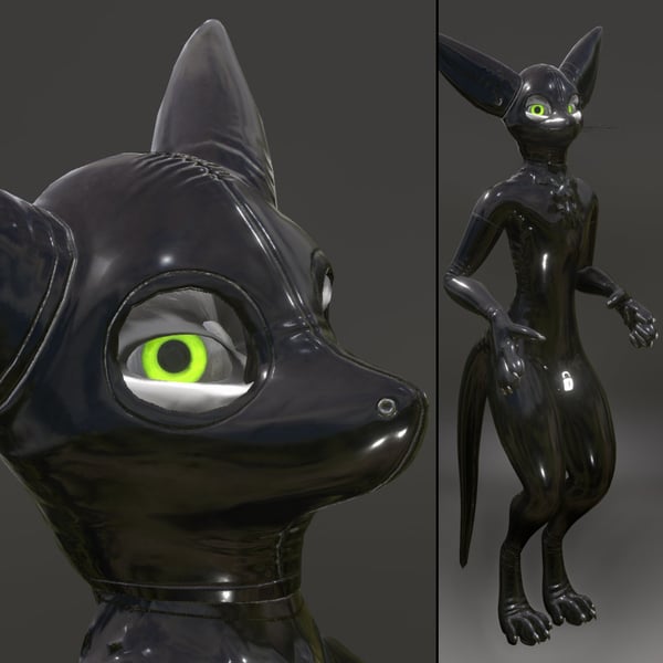 Rexouium Latex Hood & Suit