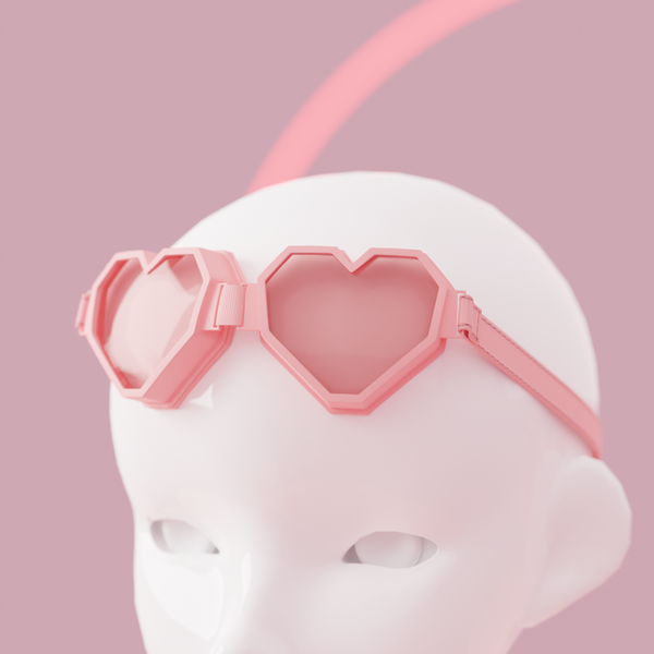 Heart Ski Goggles