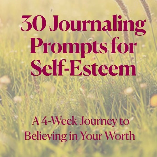 30 Journaling Prompts for Self-Esteem - Digital Journal Cover
