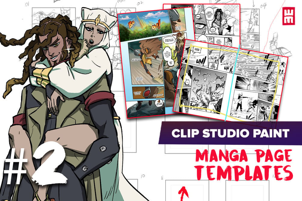 Standard Comic Book Page Templates for Clip Studio Paint