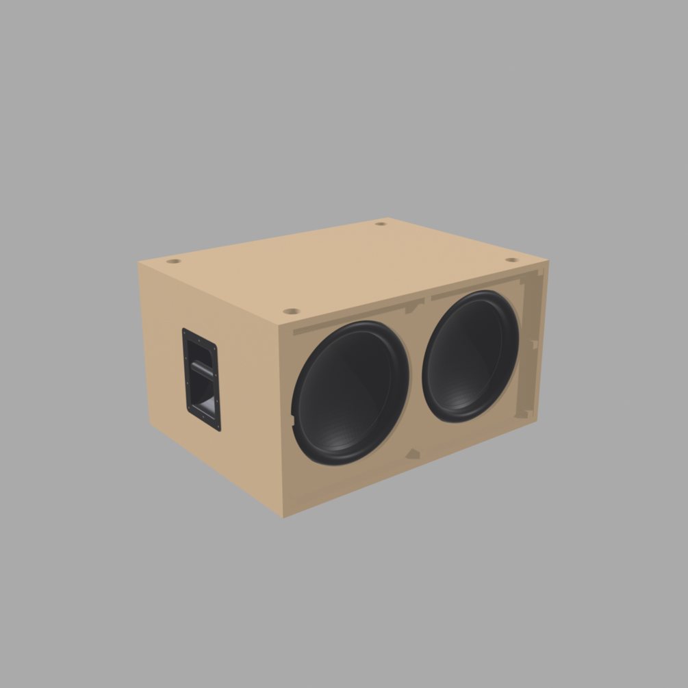 Finished subwoofer enclosure