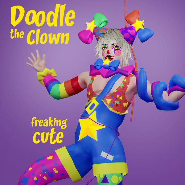 Doodle the Clown (FBT VRCHAT AVATAR)
