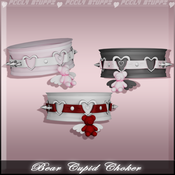 ❥-┊ Bear Cupid Choker ┊ Commercial Use