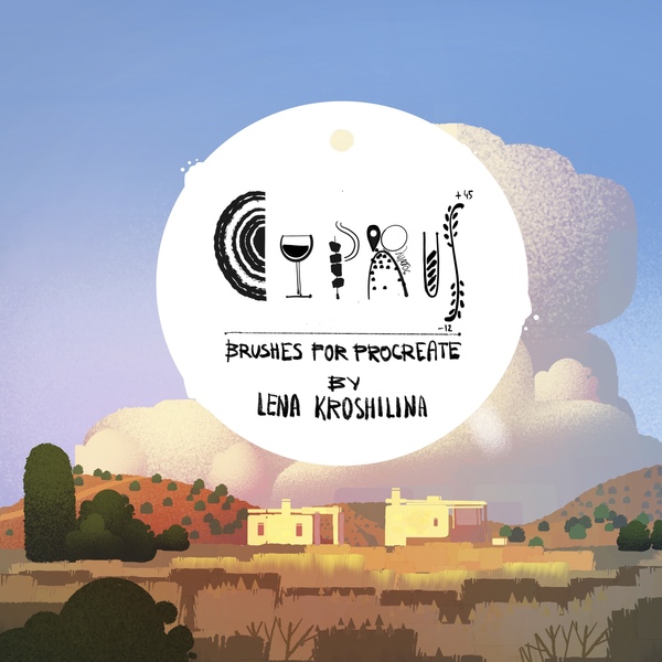 Cyprusland. Brushes for Procreate by Lena Kroshilina by Lena Kroshilina