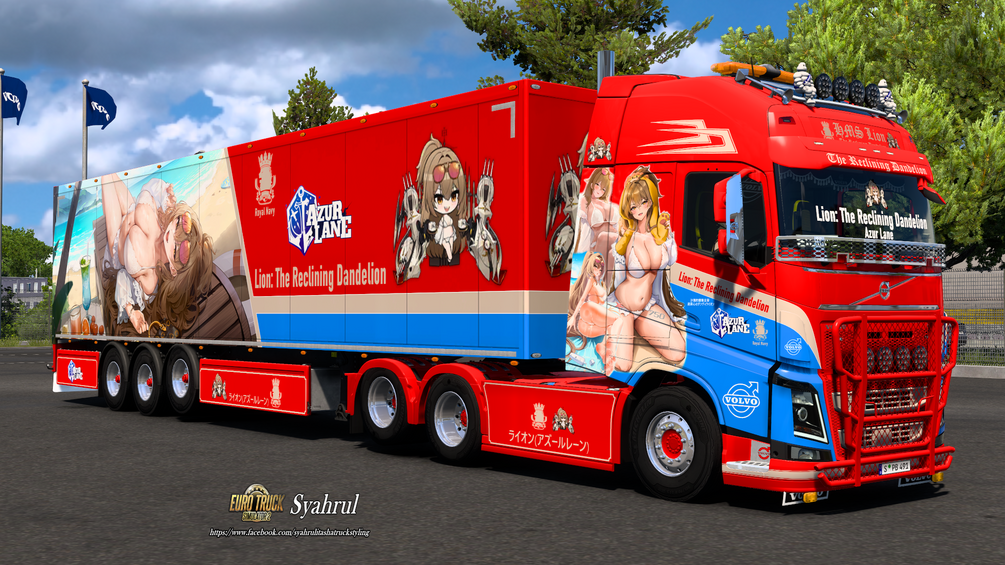 [ETS2] HMS Lion (The Reclining Dandelion) | Azur Lane [Combo Skin] by Syahrul Itasha Truckstyling 痛トラック