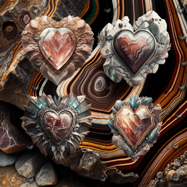 Algodonite Hearts