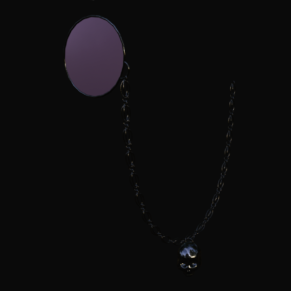 Monocle - Rigged Chain with Skull - FBX - Commercial use