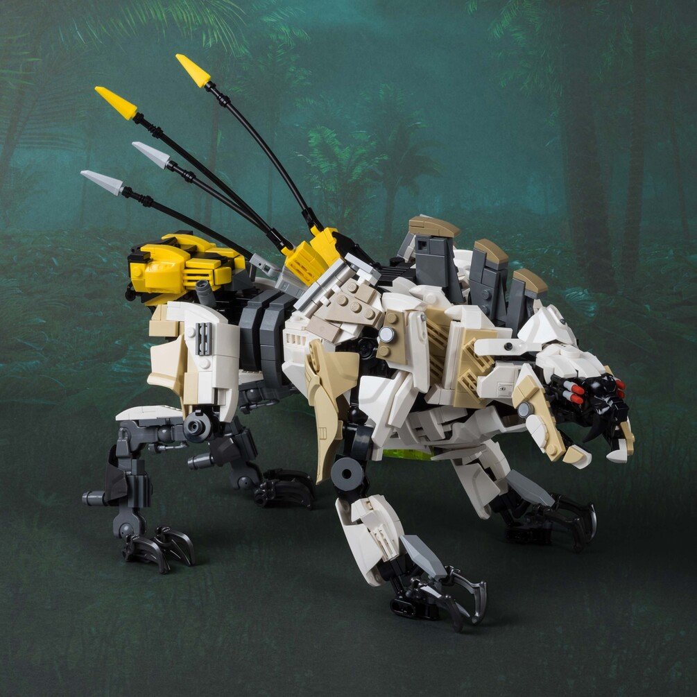 LEGO MOC Horizon Zero Dawn Sawtooth with Stand by Kaelfros