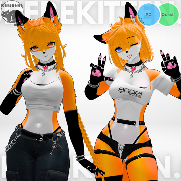 Maya Fox Girl Avatar [PC/QUEST][SPS][VRCFT][VRCHAT AVATAR] 