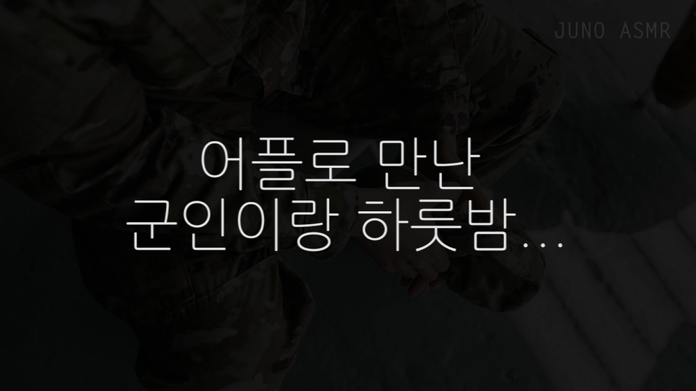 Hooking up with a soldier (어플로 만난 군인이랑 하룻밤...)
