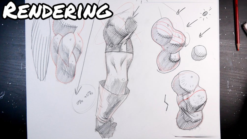 See drawing tutorial video or drawing demonstration video of how