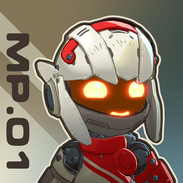 Cherub Bot MP01 [VRChat Compatible Avatar]