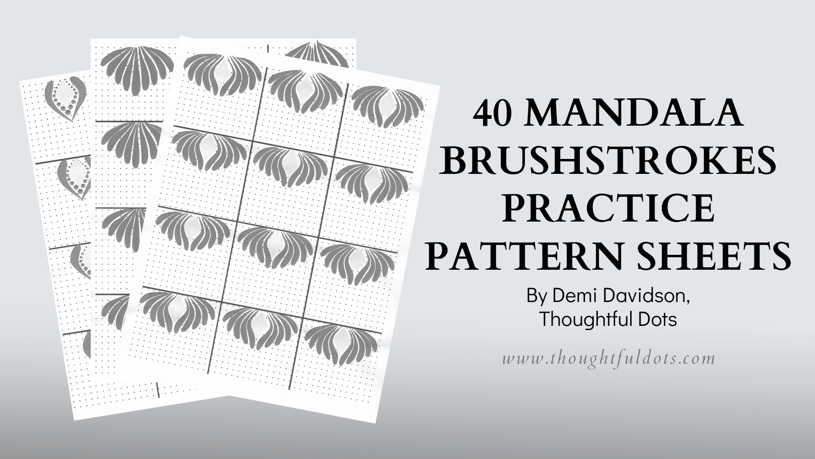 40 Mandala Brushstrokes Practice Pattern Sheets for Free Printable Mandala Practice Sheets