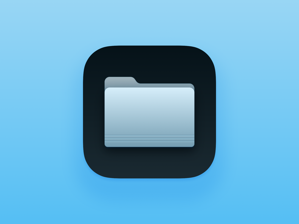 Files app icon for iOS and MacOS