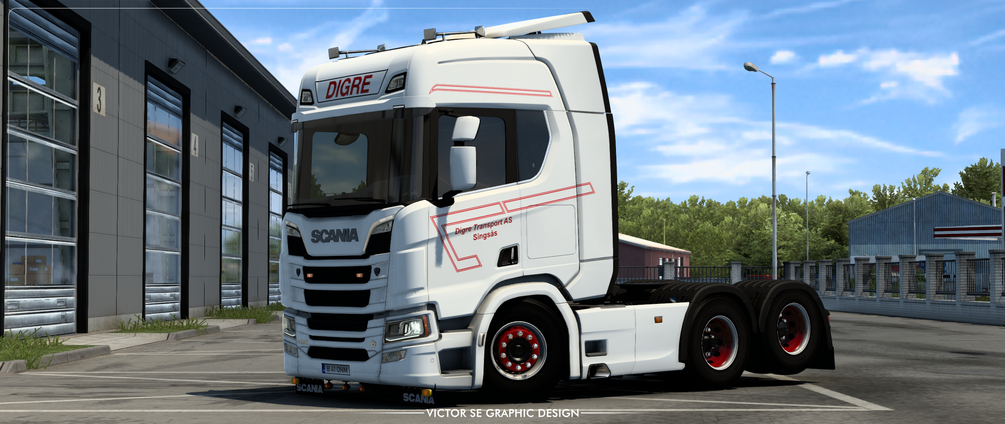 Digre Transport AS Scania R 2016 Skin by VictorSE Graphic Design