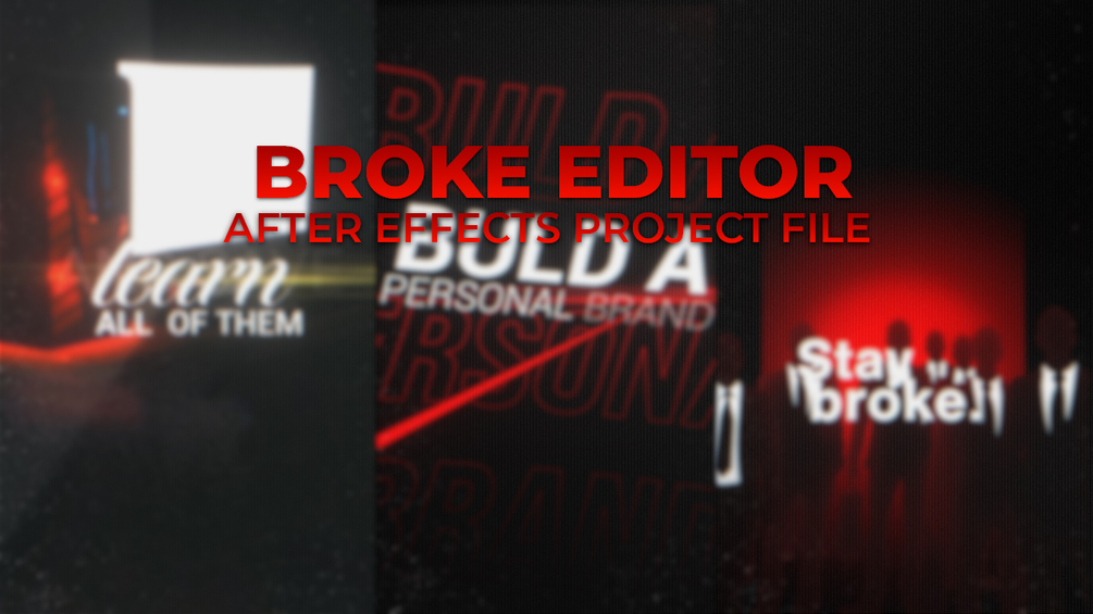Broke Editor AE Project File