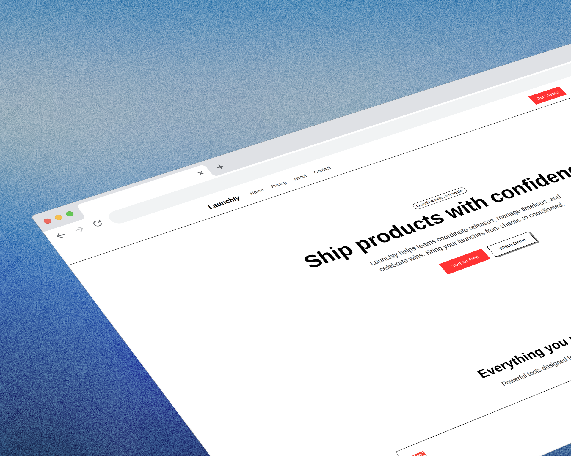 Launchly Template Preview