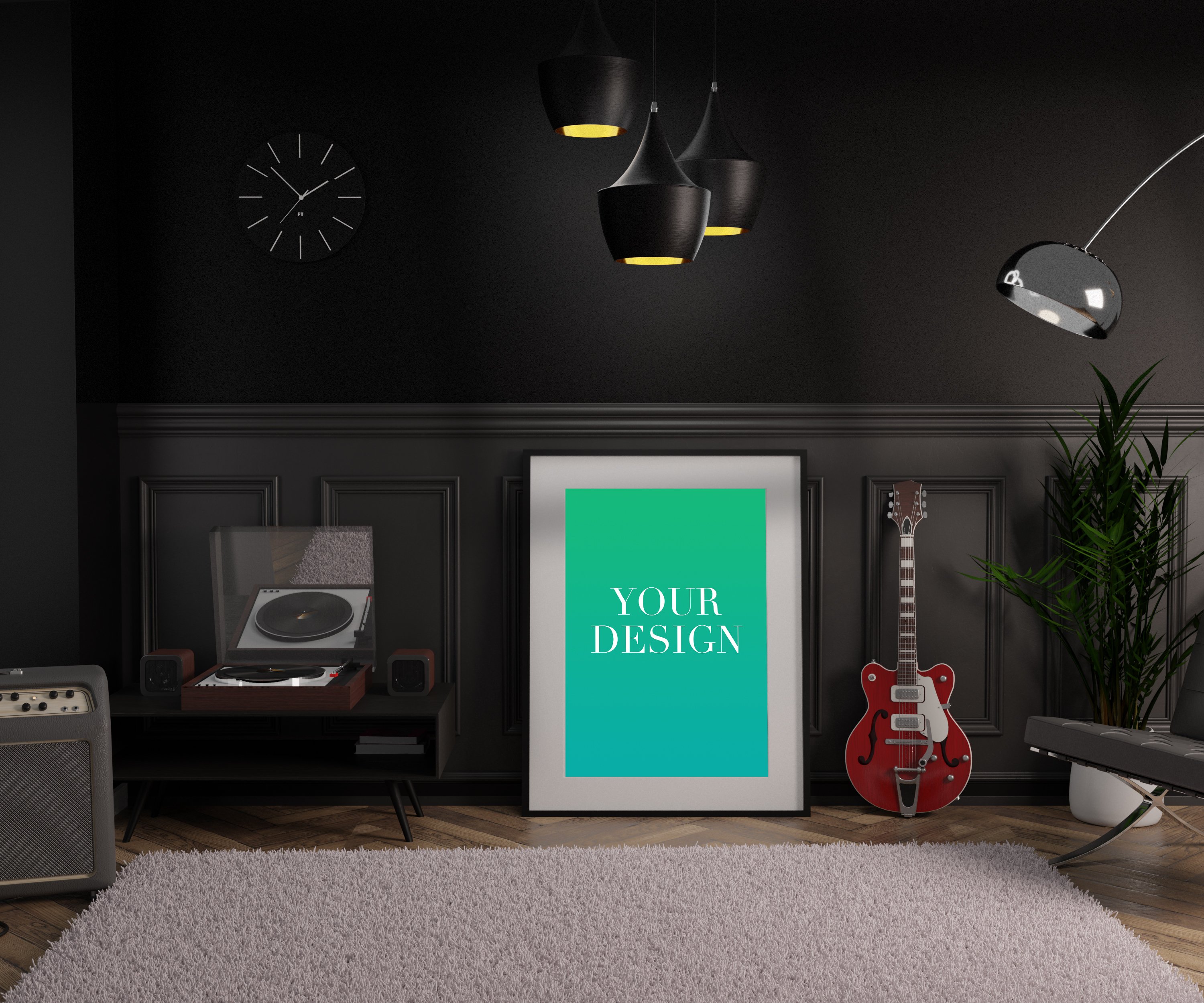 FREE: Interior Poster Mockup Nr. 3