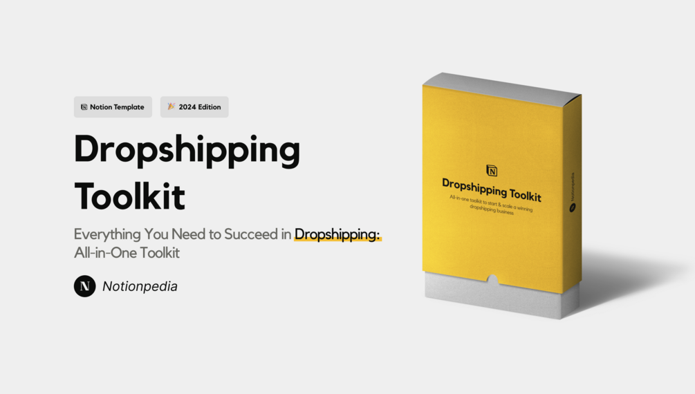 Notion dropshipping toolkit