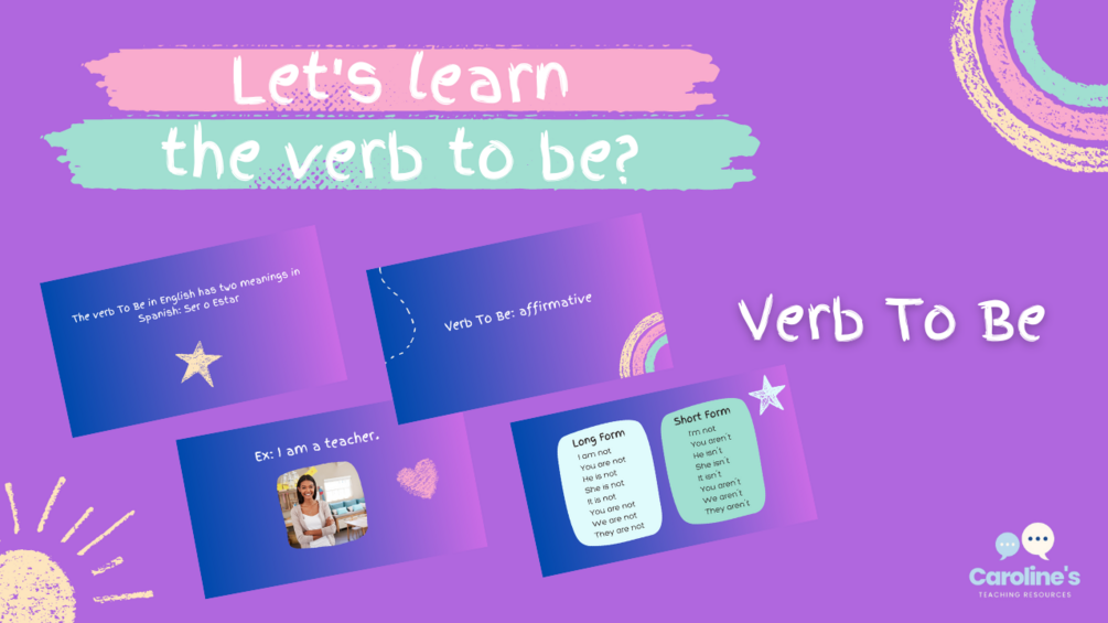 verb to be presentation in powerpoint