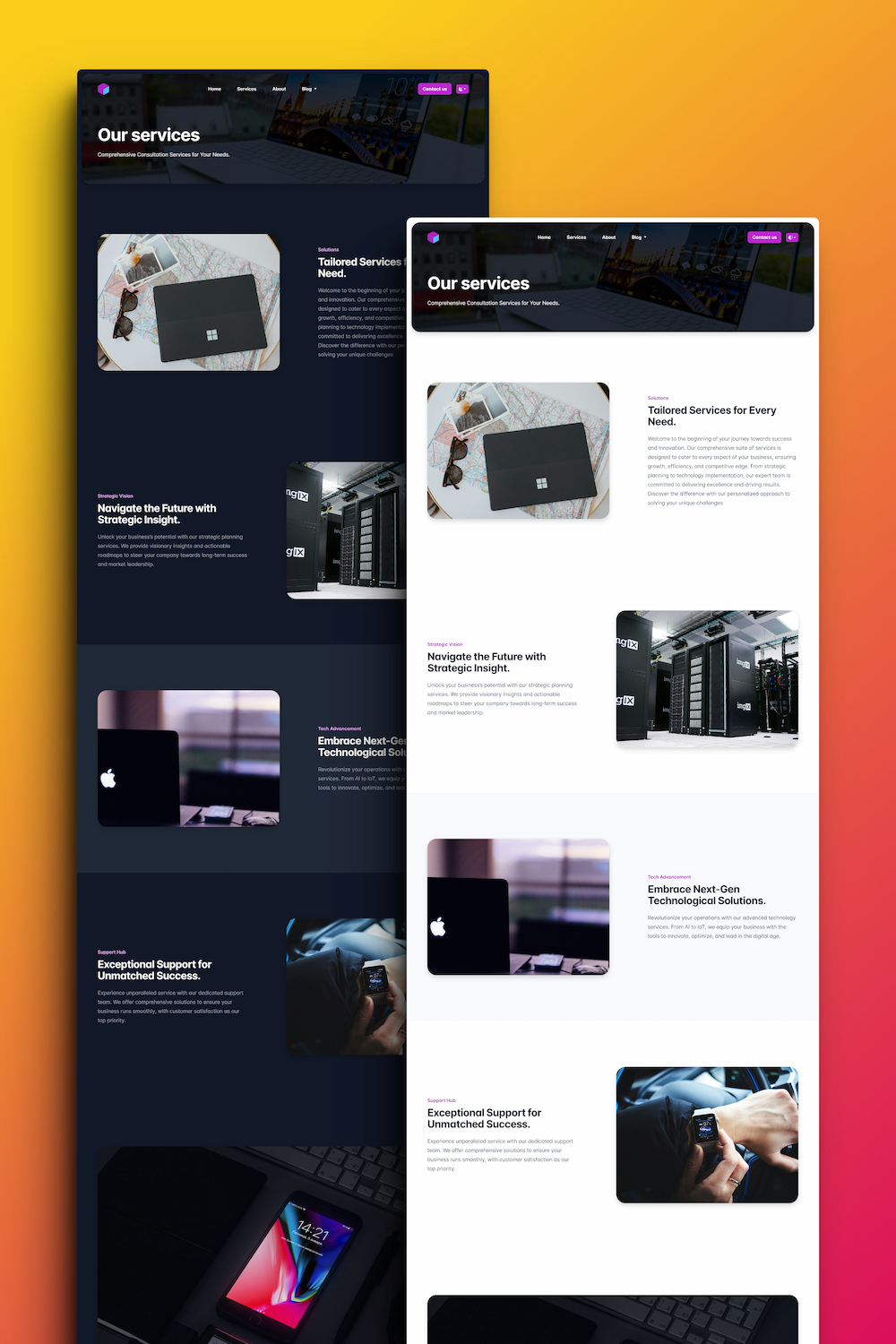 Nova - Free Creative HTML Services Page Template