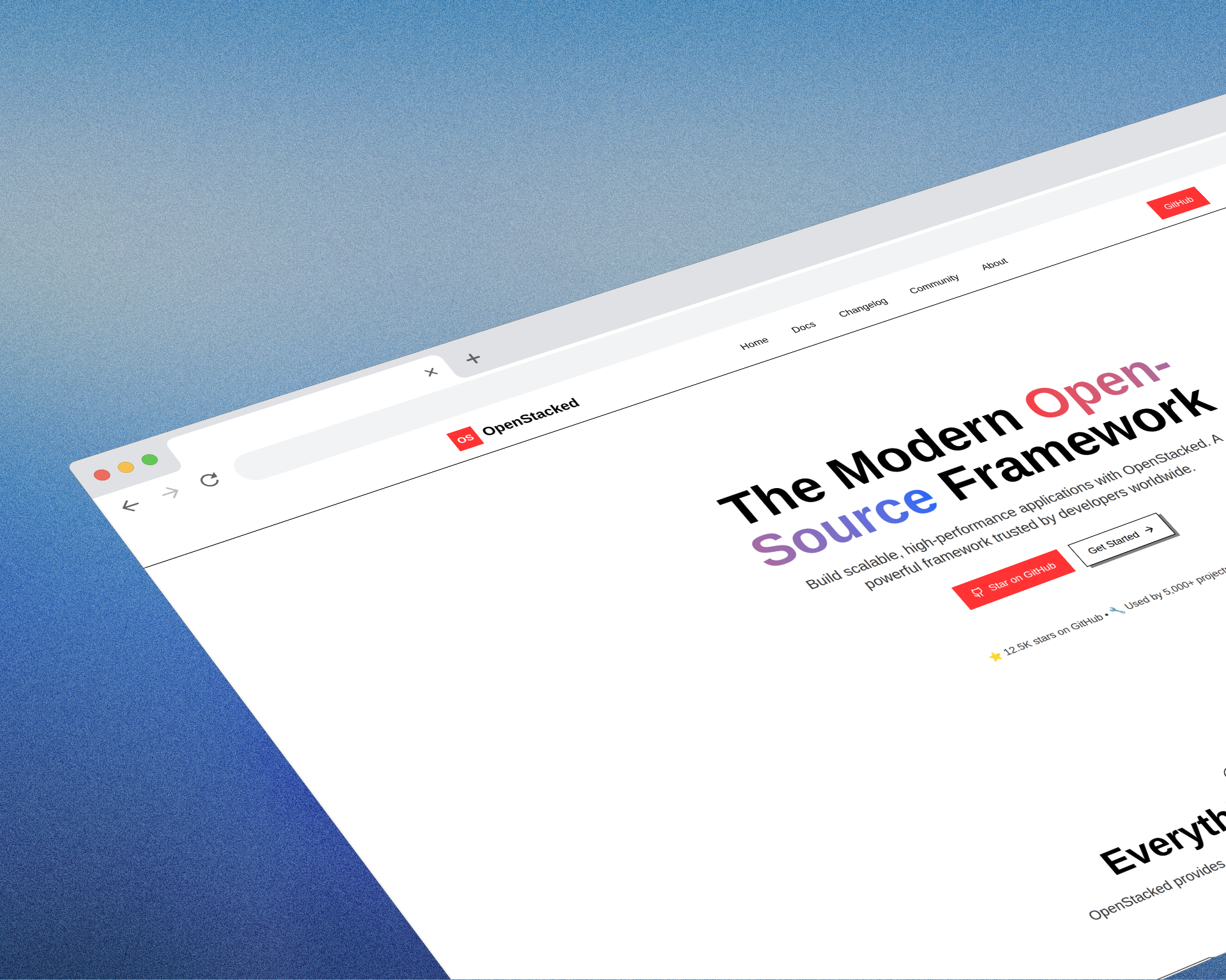 OpenStacked Template Preview