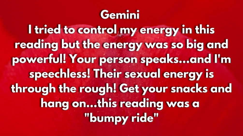 Extended Reading: Gemini Love Tarot - Their sexual energy is through