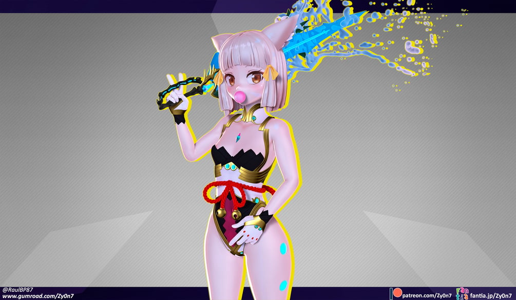 Nia render & 3d model set +(.pmx&vrc avatar)