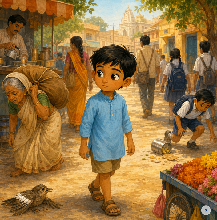 The Boy Who Collected Kindness – A Story and Coloring Activity Book preview image 10