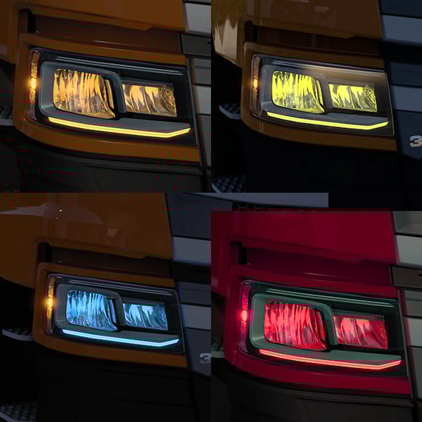 Scania S R P G S BEV Tuning HeadLights by HishamGT5