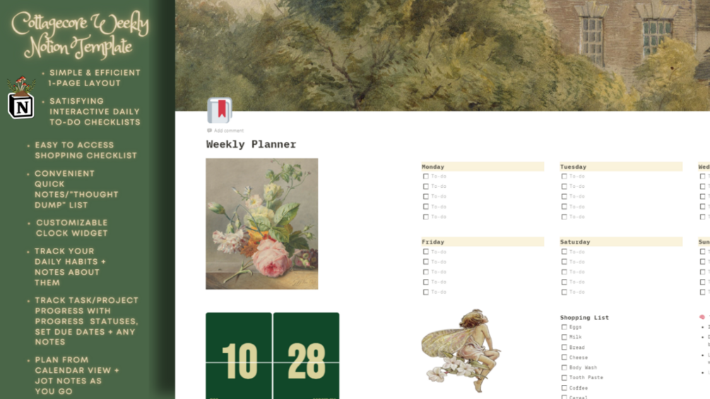 aesthetic-notion-weekly-planner-template-cottagecore-fairycore