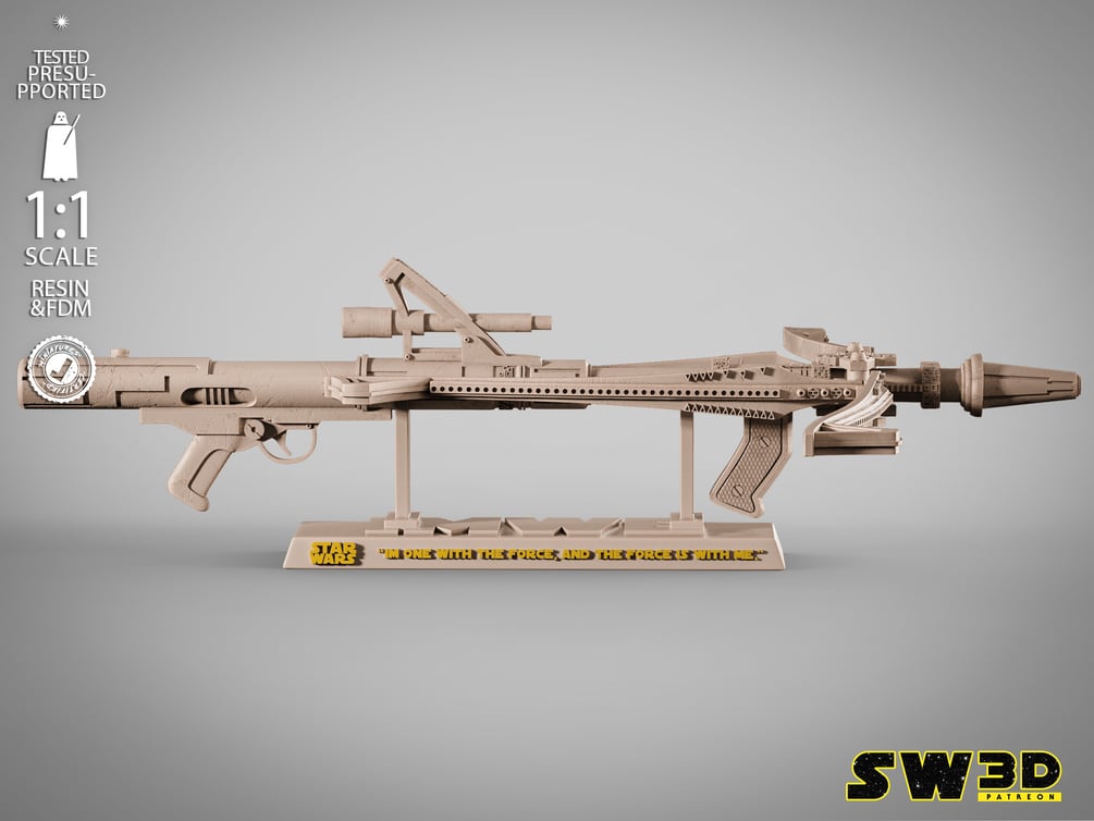 SW3D November 2025 Term Chirrut Imwe Light Bow - Star Wars 3D Models - Tested and Ready for 3D printing